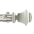 thumbnail image 1 of Contemporary Home Living 123.5" Satin Nickel Solid Contemporary Curtain Rod, 1 of 1