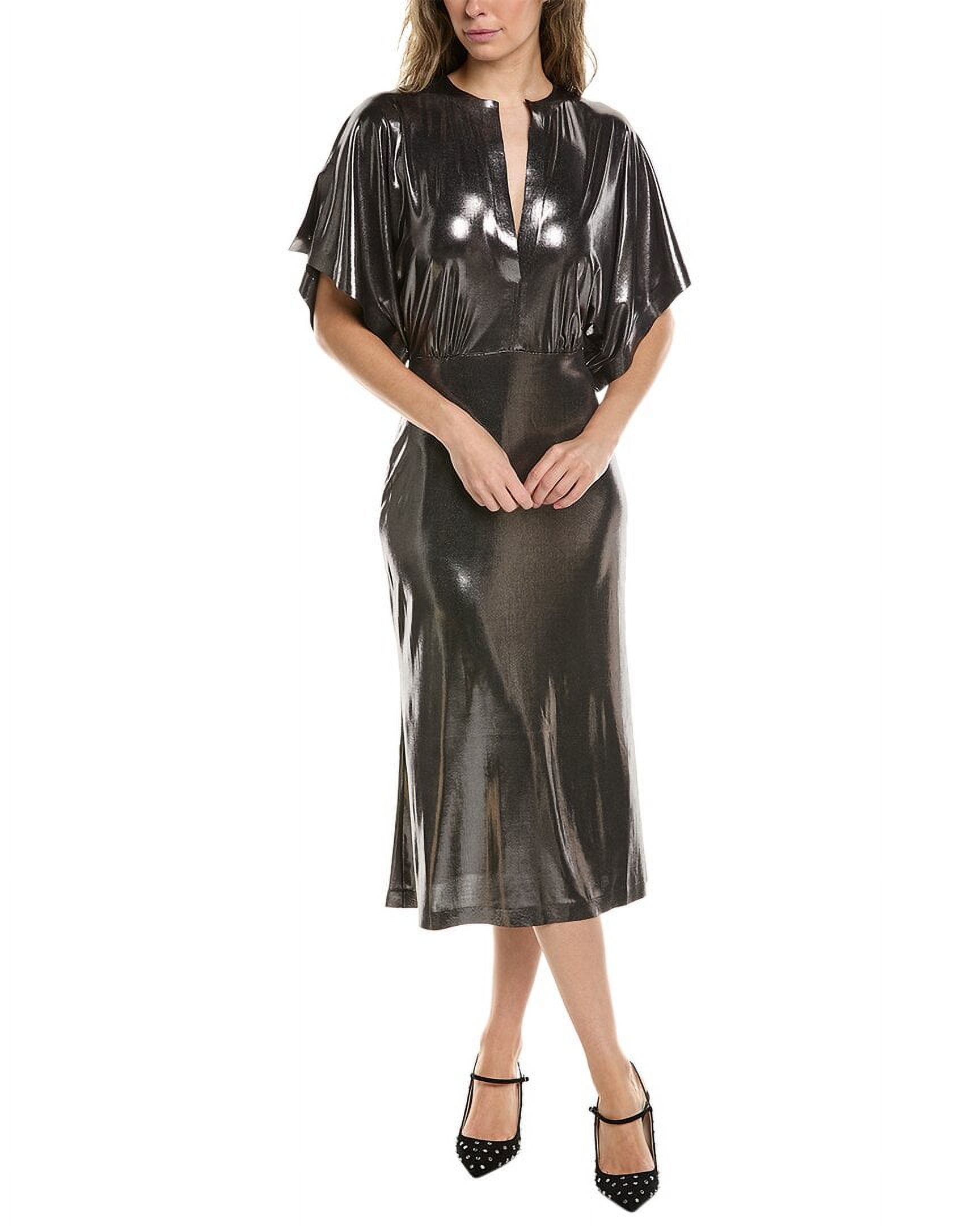 Norma Kamali womens Obie Midi Dress, xs, Grey - Walmart.com