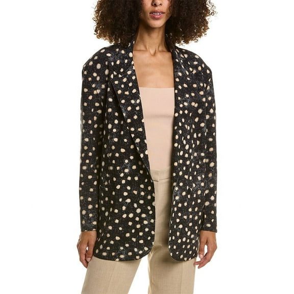 Norma Kamali womens Oversized Jacket, XS/34, Red