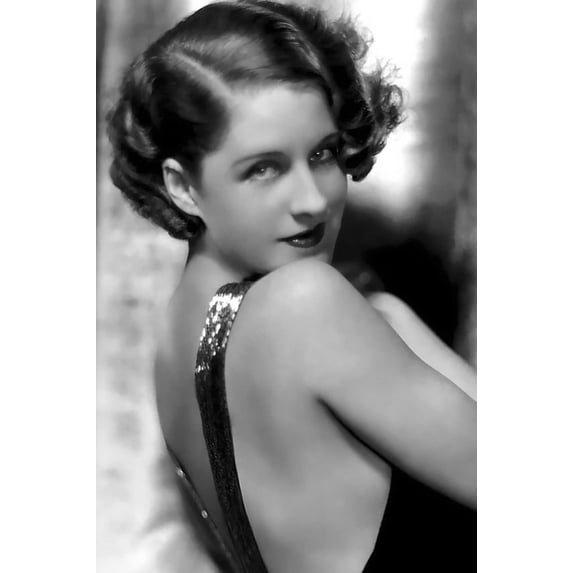 Norma Shearer in Strangers May Kiss longing gaze in strapped shiny gown 24x36 Poster