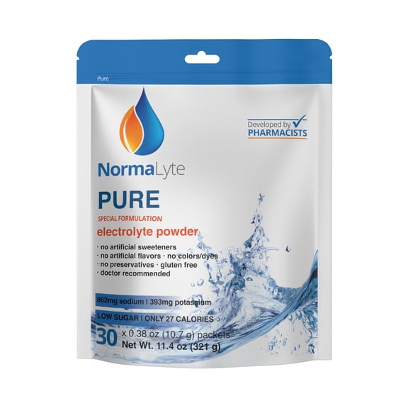 NormaLyte PURE Hydration Bag - 30 Sticks - FSA/HSA Eligible Item