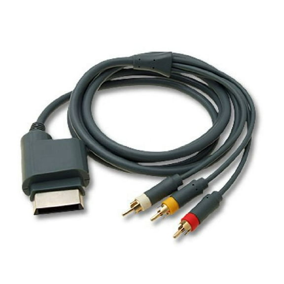 Normal 6FT Gray RCA Audio Video AV Cable for Xbox 360