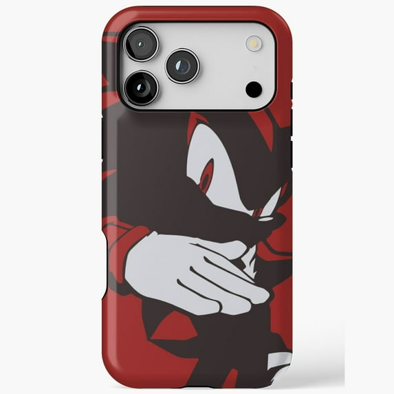 Normal Black Shadow Hedgehog Anime iPhone Case 17 11 12 13 14 15 16 Pro Max up to size 5XL