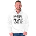 thumbnail image 1 of Normal People Scare Me Tales Horror Hoodie Sweatshirt Women Men Brisco Brands S, 1 of 6
