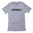 thumbnail image 1 of Normal - With Upside Down and Regular Question Mark Men's Grey T-Shirt, 1 of 2