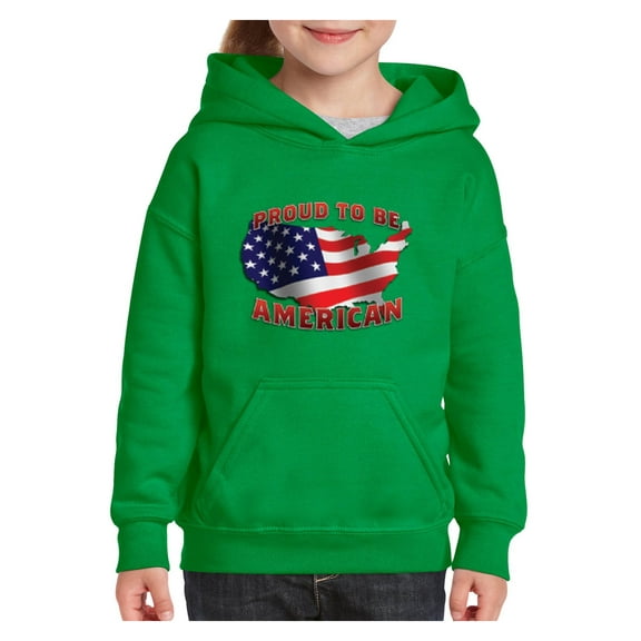 Normal is Boring - Big Boys Hoodies and Sweatshirts, up to Big Boys Size 24 - American Proud to Be US Flag