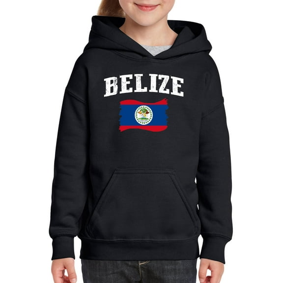 Normal is Boring - Big Boys Hoodies and Sweatshirts, up to Big Boys Size 24 - Belize Flag