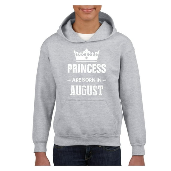 NIB - Big Boys Hoodies and Sweatshirts - Birthday Gift Princess are Born in August