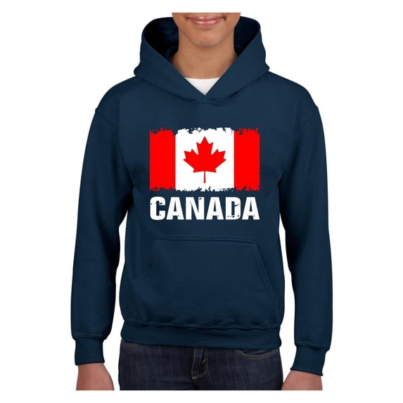 Normal is Boring - Big Boys Hoodies and Sweatshirts, up to Big Boys Size 24 - Canada Flag