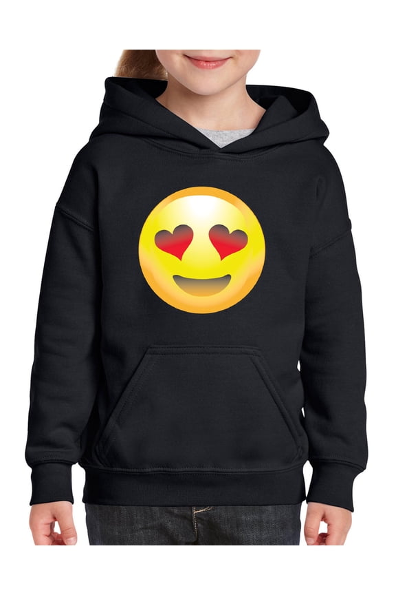 - Big Boys Hoodies and Sweatshirts, up to Big Boys Size 24 - Emoji Heart-Shaped Eyes