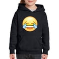 thumbnail image 1 of Normal is Boring - Big Boys Hoodies and Sweatshirts, up to Big Boys Size 24 - Emoji Laughing Tears, 1 of 5