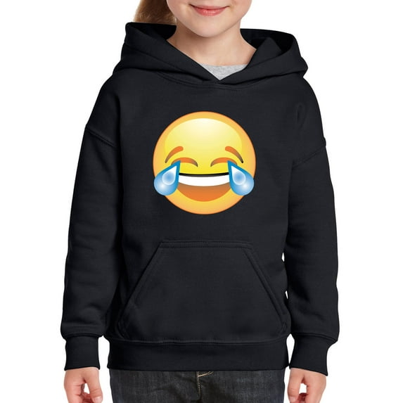 Normal is Boring - Big Boys Hoodies and Sweatshirts, up to Big Boys Size 24 - Emoji Laughing Tears