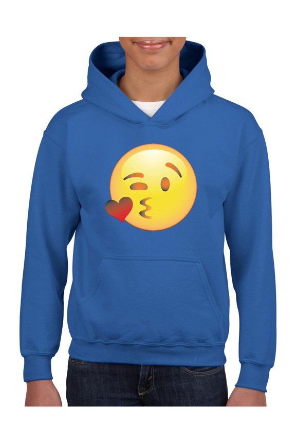 - Big Boys Hoodies and Sweatshirts, up to Big Boys Size 24 - Emoji Winky Face