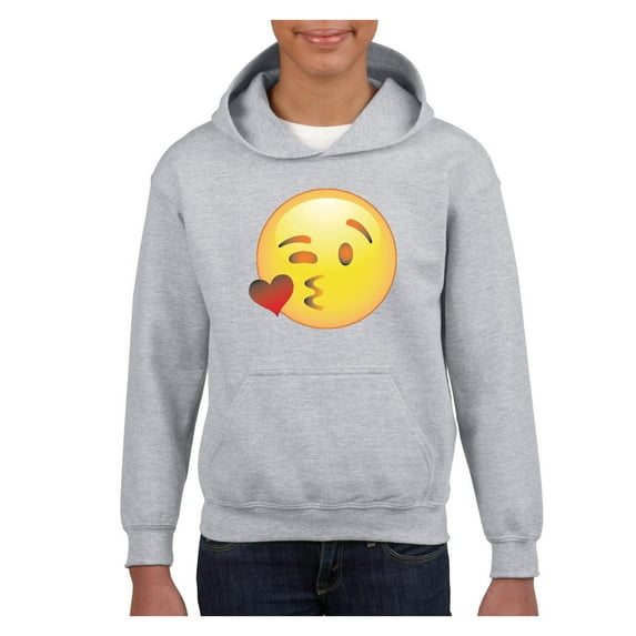NIB - Big Boys Hoodies and Sweatshirts - Emoji Winky Face