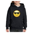 thumbnail image 1 of NIB - Big Boys Hoodies and Sweatshirts - Emoji with Sunglasses, 1 of 5