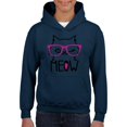 thumbnail image 1 of Normal is Boring - Big Boys Hoodies and Sweatshirts, up to Big Boys Size 24 - Meow Cute Cat Kitty, 1 of 5