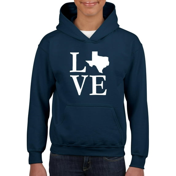 Normal is Boring - Big Boys Hoodies and Sweatshirts, up to Big Boys Size 24 - Texas Flag