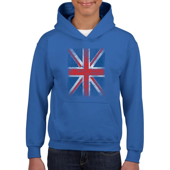 Normal is Boring - Big Boys Hoodies and Sweatshirts, up to Big Boys Size 24 - Union Jack British Flag