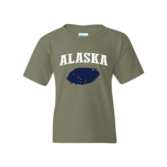 Normal is Boring - Big Boys T-Shirts and Tank Tops, up to Big Boys Size 24 - Alaska Flag