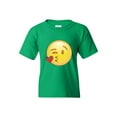 thumbnail image 1 of Normal is Boring - Big Boys T-Shirts and Tank Tops, up to Big Boys Size 24 - Emoji Winky Face, 1 of 4