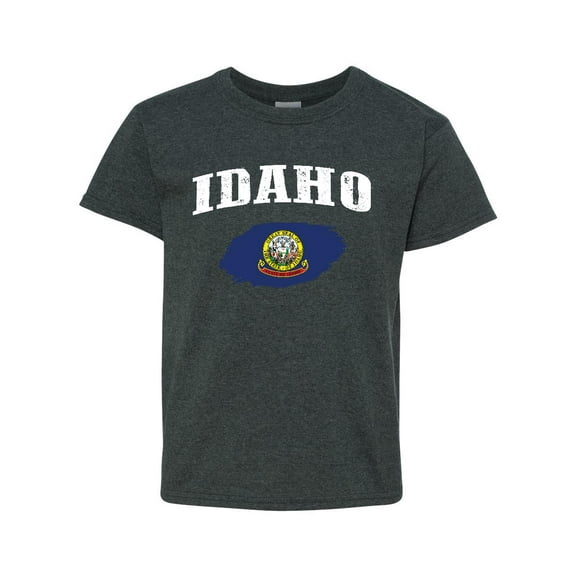 Normal is Boring - Big Boys T-Shirts and Tank Tops, up to Big Boys Size 24 - Idaho Flag