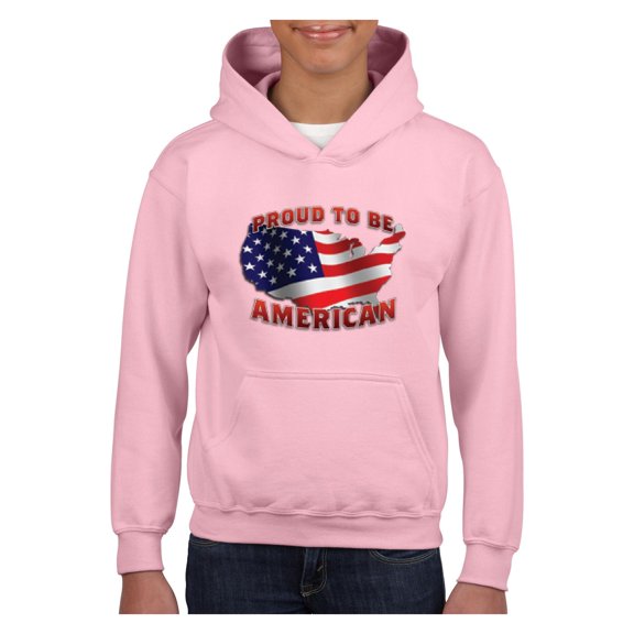 Normal is Boring - Big Girls Hoodies and Sweatshirts, up to Big Girls Size 24 - American Proud to Be US Flag