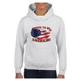 thumbnail image 1 of Normal is Boring - Big Girls Hoodies and Sweatshirts, up to Big Girls Size 24 - American Proud to Be US Flag, 1 of 5
