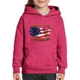 thumbnail image 1 of Normal is Boring - Big Girls Hoodies and Sweatshirts, up to Big Girls Size 24 - American Proud to Be US Flag, 1 of 5