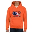 thumbnail image 1 of Normal is Boring - Big Girls Hoodies and Sweatshirts, up to Big Girls Size 24 - American Proud to Be US Flag, 1 of 5