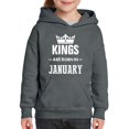 thumbnail image 1 of NIB - Big Girls Hoodies and Sweatshirts - Birthday Gift Kings Are Born In January, 1 of 5