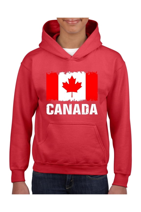 - Big Girls Hoodies and Sweatshirts, up to Big Girls Size 24 - Canada Flag