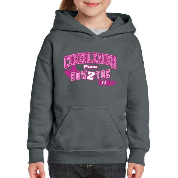 NIB - Big Girls Hoodies and Sweatshirts - Cheerleader Bow 2 Toe