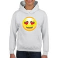 thumbnail image 1 of Normal is Boring - Big Girls Hoodies and Sweatshirts, up to Big Girls Size 24 - Emoji Heart-Shaped Eyes, 1 of 5