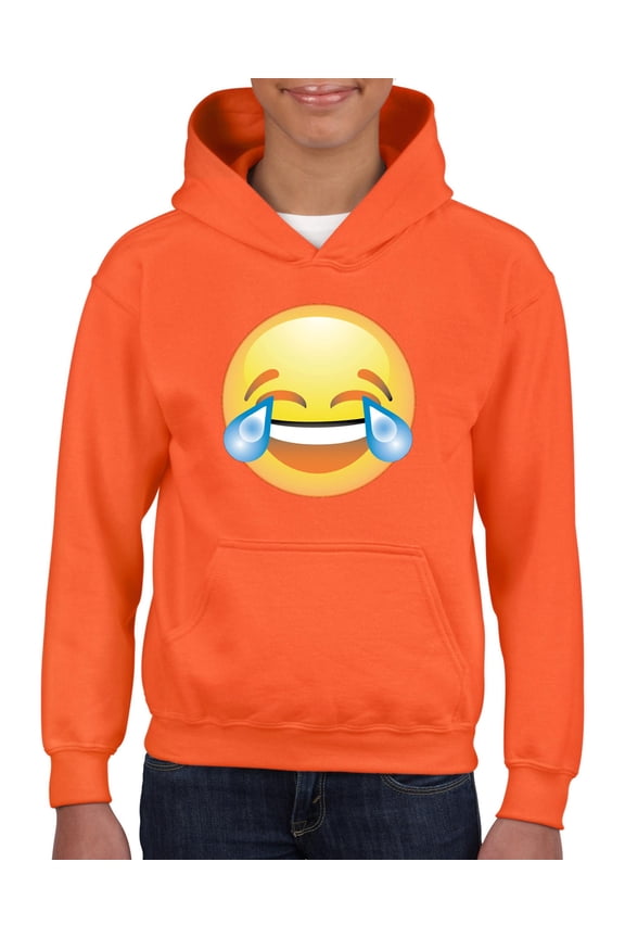 - Big Girls Hoodies and Sweatshirts, up to Big Girls Size 24 - Emoji Laughing Tears