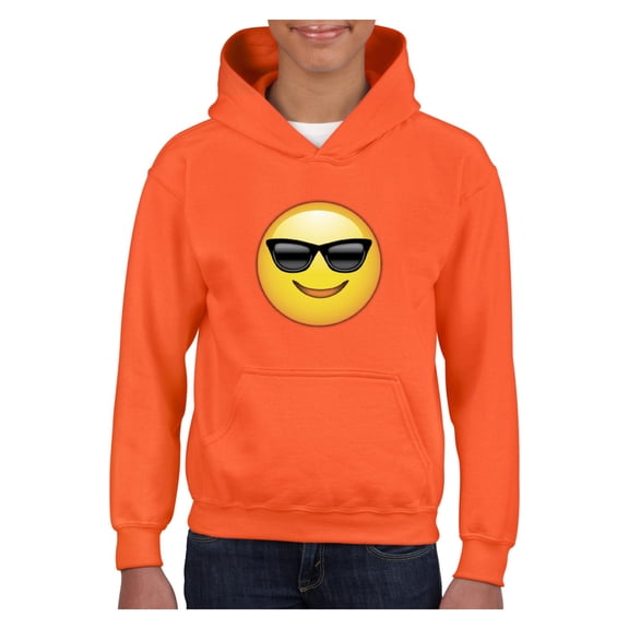 NIB - Big Girls Hoodies and Sweatshirts - Emoji with Sunglasses