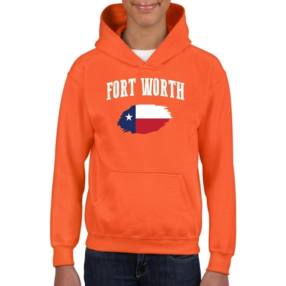NIB - Big Girls Hoodies and Sweatshirts - Fort Worth Texas Flag
