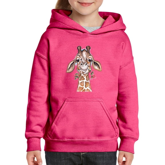 Normal is Boring - Big Girls Hoodies and Sweatshirts, up to Big Girls Size 24 - Giraffe