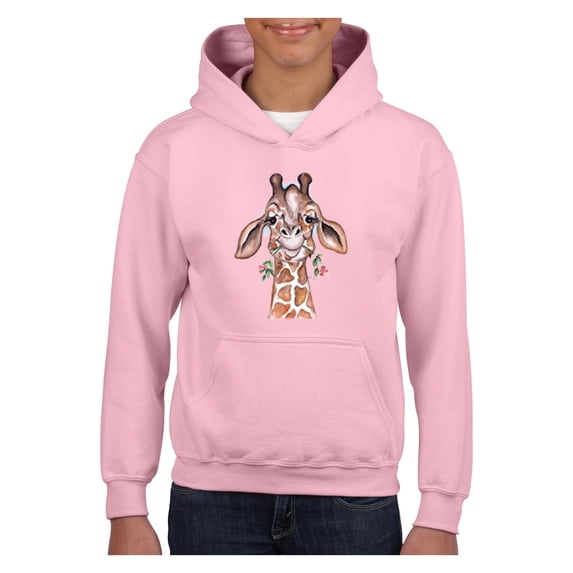 Normal is Boring - Big Girls Hoodies and Sweatshirts, up to Big Girls Size 24 - Giraffe
