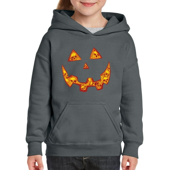 NIB - Big Girls Hoodies and Sweatshirts - Halloween Costume Pumpkin Face