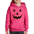 thumbnail image 1 of Normal is Boring - Big Girls Hoodies and Sweatshirts, up to Big Girls Size 24 - Halloween Costume Pumpkin Face, 1 of 5
