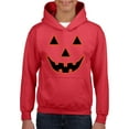 thumbnail image 1 of Normal is Boring - Big Girls Hoodies and Sweatshirts, up to Big Girls Size 24 - Halloween Costume Pumpkin Face, 1 of 5