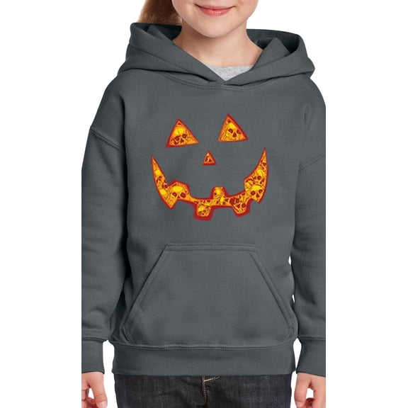 NIB - Big Girls Hoodies and Sweatshirts - Halloween Costume Pumpkin Face