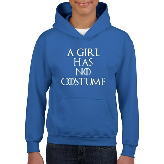 Normal is Boring - Big Girls Hoodies and Sweatshirts, up to Big Girls Size 24 - Halloween Costume This Girl Has No Costume