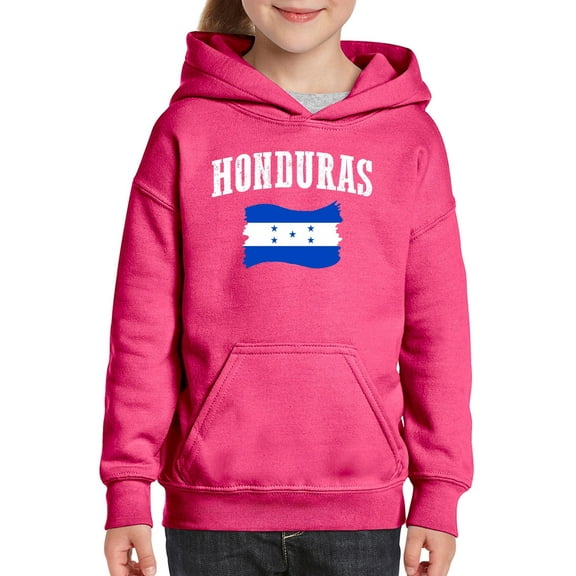 Normal is Boring - Big Girls Hoodies and Sweatshirts, up to Big Girls Size 24 - Honduras Flag