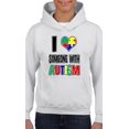 thumbnail image 1 of Normal is Boring - Big Girls Hoodies and Sweatshirts, up to Big Girls Size 24 - I Love Someone With Autism, 1 of 5