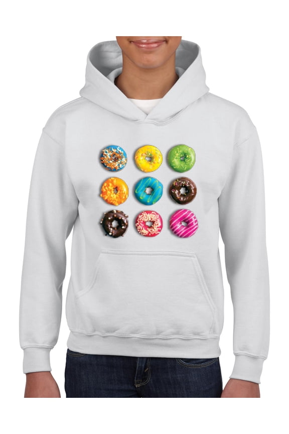 - Big Girls Hoodies and Sweatshirts, up to Big Girls Size 24 - Love Food Donuts Doughnuts