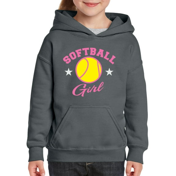 Normal is Boring - Big Girls Hoodies and Sweatshirts, up to Big Girls Size 24 - Softball Girl