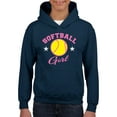 thumbnail image 1 of Normal is Boring - Big Girls Hoodies and Sweatshirts, up to Big Girls Size 24 - Softball Girl, 1 of 5