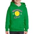thumbnail image 1 of Normal is Boring - Big Girls Hoodies and Sweatshirts, up to Big Girls Size 24 - Softball Girl, 1 of 5