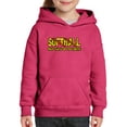 thumbnail image 1 of Normal is Boring - Big Girls Hoodies and Sweatshirts, up to Big Girls Size 24 - Softball Play Hard or Go Home, 1 of 5